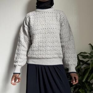 Vintage oversized cozy pullover knit sweater size M